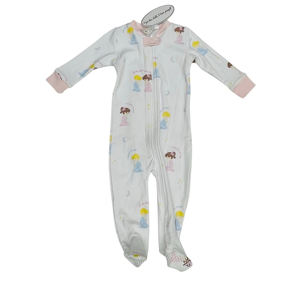 NWT Lullaby Set 12M For This Child I Have Prayed Footie